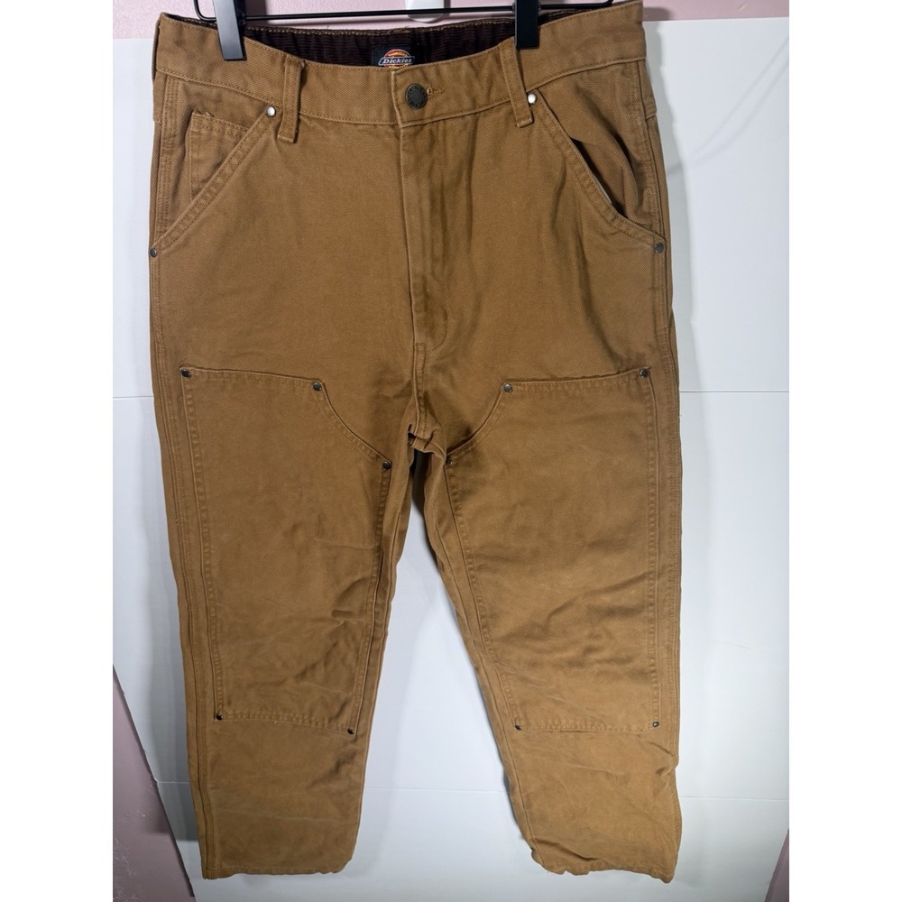 Dickies Carpenter Pants Mens 30x32 Brown Workwear Canvas Utility Work Pants